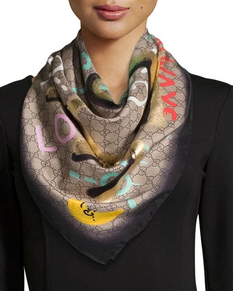 designer scarf gucci|gucci scarf for sale.